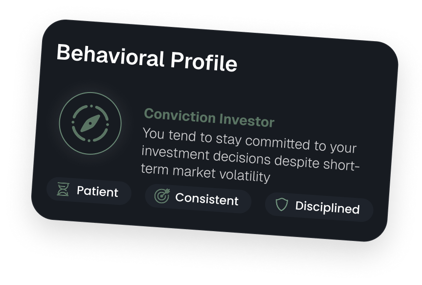 Aperçu du profil comportemental TradeMind